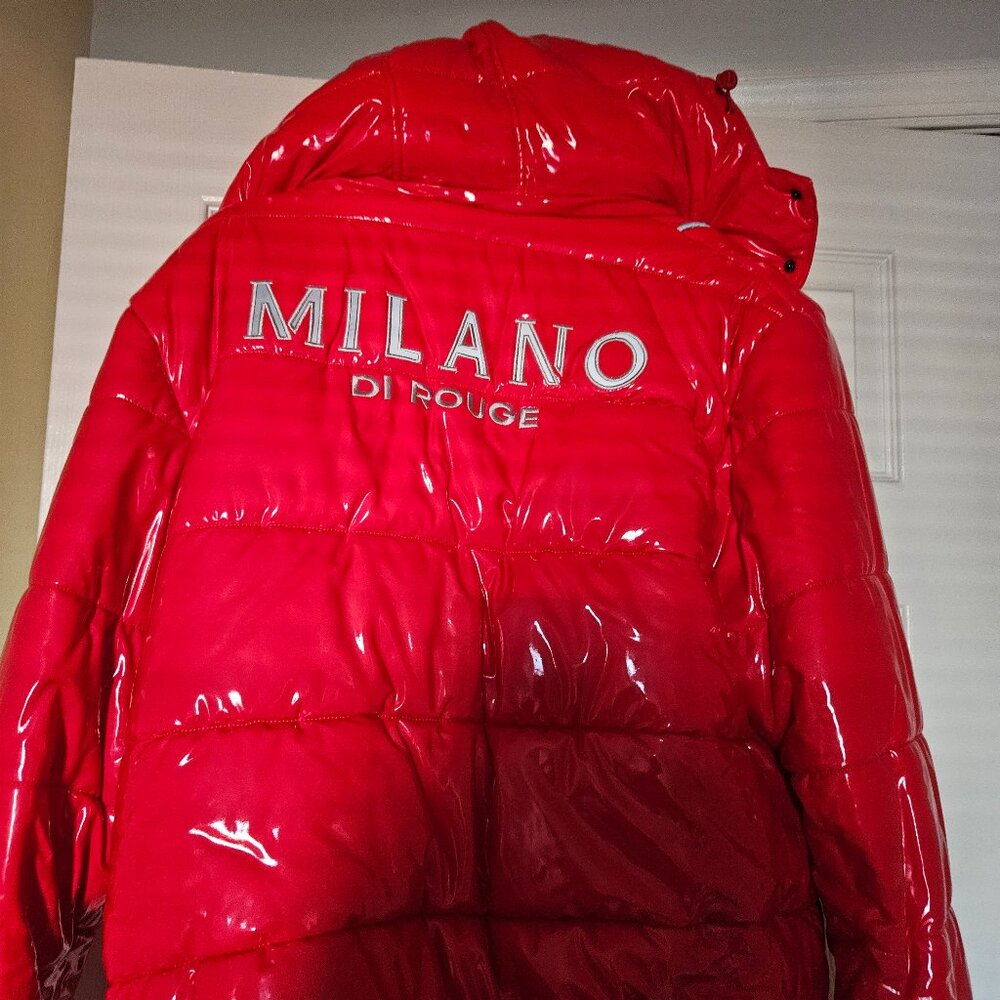 Milano di Rouge Red Puffer Jacket
